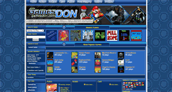 Desktop Screenshot of gamesdon.com